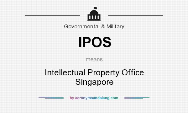 What does IPOS mean? It stands for Intellectual Property Office Singapore