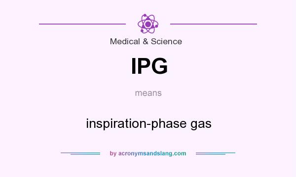 What does IPG mean? It stands for inspiration-phase gas