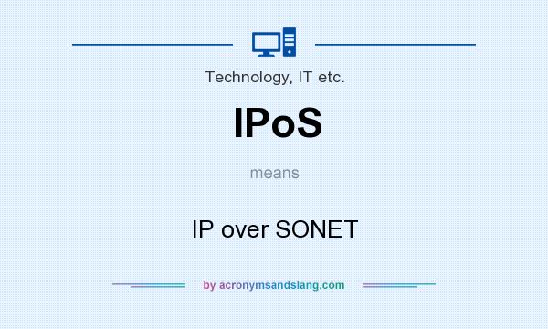 What does IPoS mean? It stands for IP over SONET