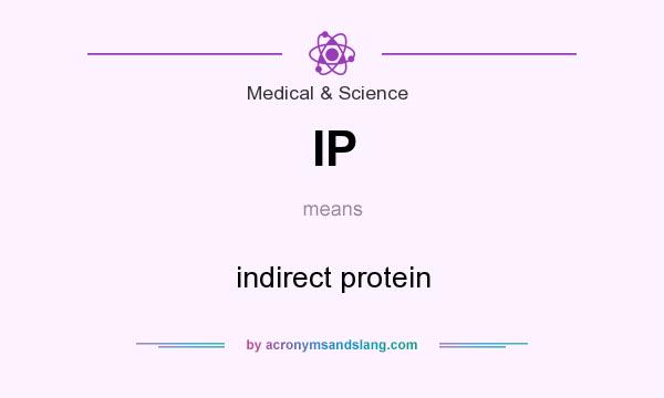 What does IP mean? It stands for indirect protein