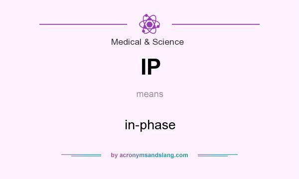What does IP mean? It stands for in-phase
