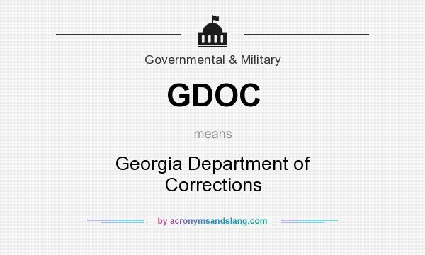 What does GDOC mean? It stands for Georgia Department of Corrections