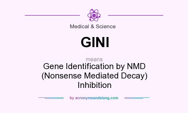 What does GINI mean? It stands for Gene Identification by NMD (Nonsense Mediated Decay) Inhibition