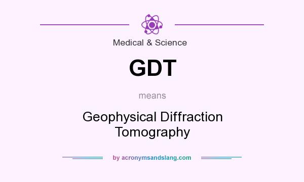 What does GDT mean? It stands for Geophysical Diffraction Tomography