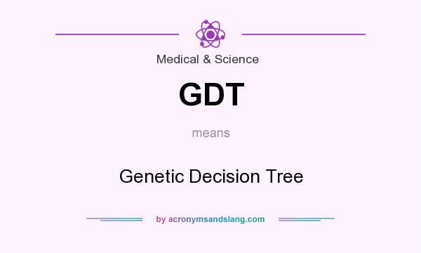 What does GDT mean? It stands for Genetic Decision Tree