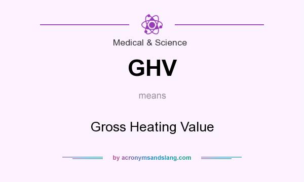 What does GHV mean? It stands for Gross Heating Value