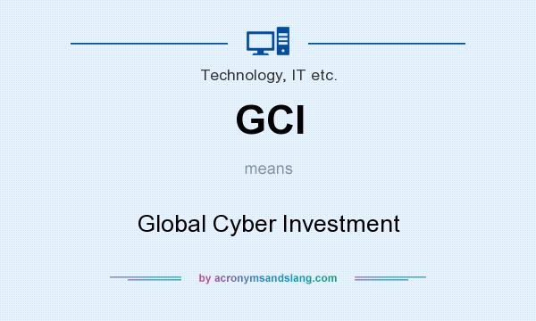 What does GCI mean? It stands for Global Cyber Investment