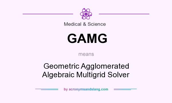 What does GAMG mean? It stands for Geometric Agglomerated Algebraic Multigrid Solver