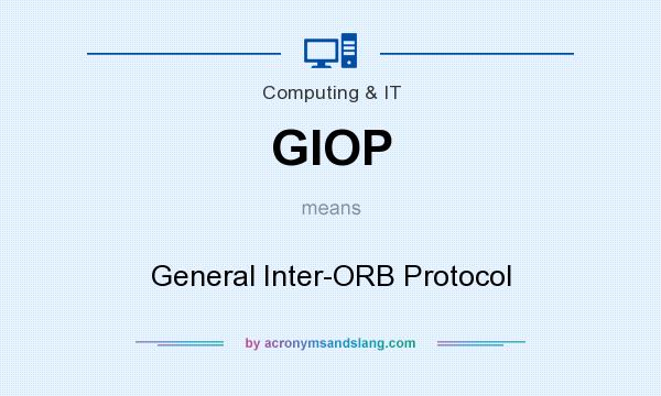 What does GIOP mean? It stands for General Inter-ORB Protocol