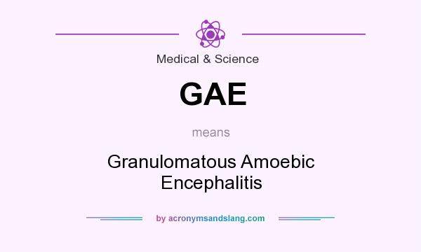 What does GAE mean? It stands for Granulomatous Amoebic Encephalitis