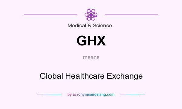 What does GHX mean? It stands for Global Healthcare Exchange