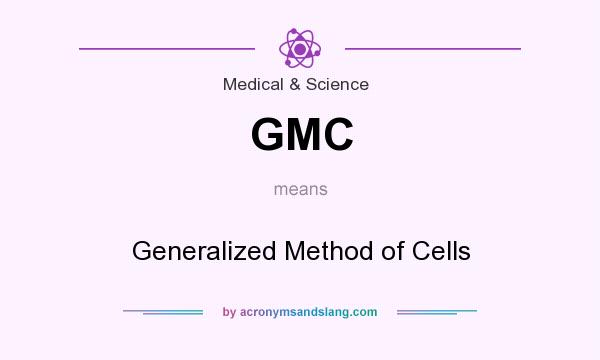 What does GMC mean? It stands for Generalized Method of Cells