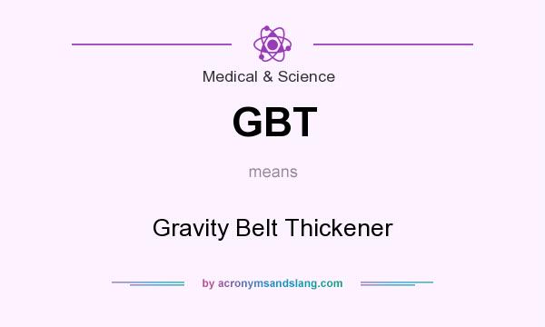 What does GBT mean? It stands for Gravity Belt Thickener