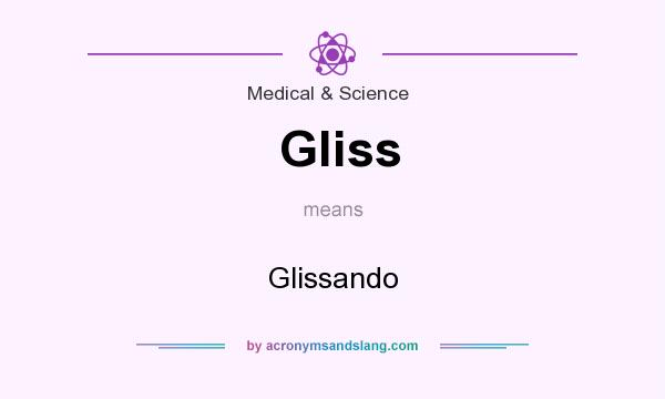 What does Gliss mean? It stands for Glissando