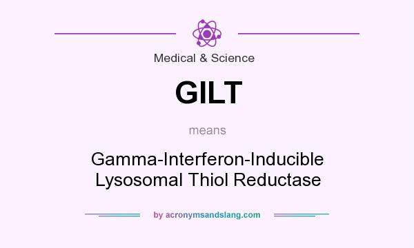 What does GILT mean? It stands for Gamma-Interferon-Inducible Lysosomal Thiol Reductase