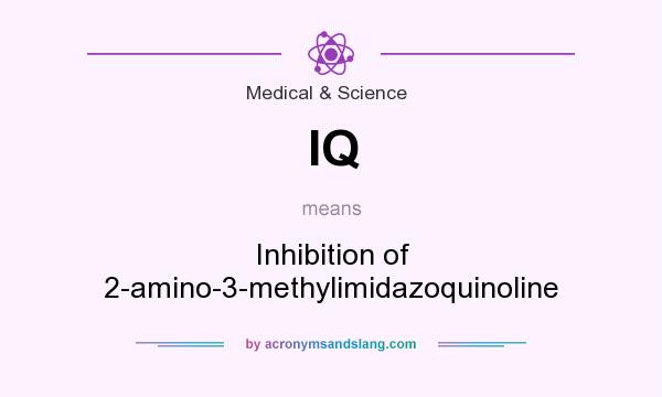 What does IQ mean? It stands for Inhibition of 2-amino-3-methylimidazoquinoline