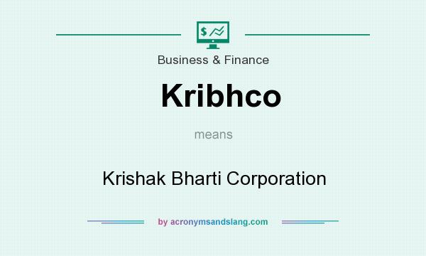 What does Kribhco mean? It stands for Krishak Bharti Corporation