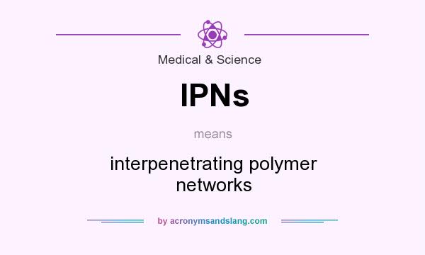What does IPNs mean? It stands for interpenetrating polymer networks