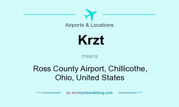 What does Krzt mean? It stands for Ross County Airport, Chillicothe, Ohio, United States