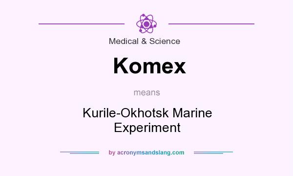 What does Komex mean? It stands for Kurile-Okhotsk Marine Experiment