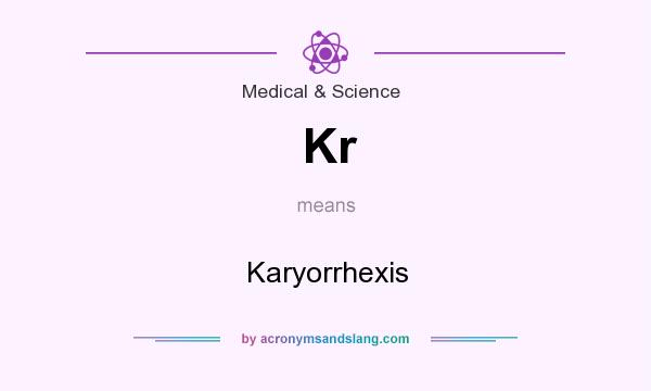What does Kr mean? It stands for Karyorrhexis
