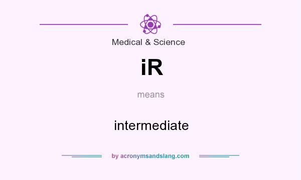 What does iR mean? It stands for intermediate