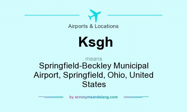 What does Ksgh mean? It stands for Springfield-Beckley Municipal Airport, Springfield, Ohio, United States