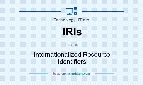 What does IRIs mean? It stands for Internationalized Resource Identifiers