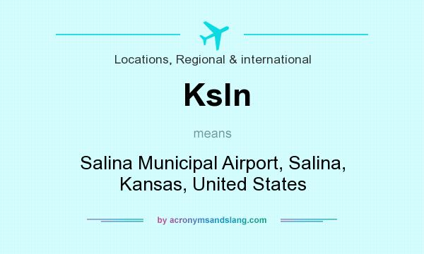 What does Ksln mean? It stands for Salina Municipal Airport, Salina, Kansas, United States