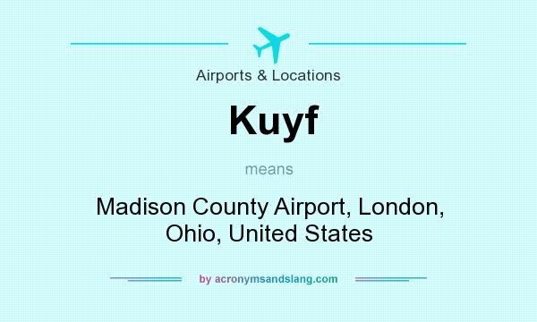 What does Kuyf mean? It stands for Madison County Airport, London, Ohio, United States