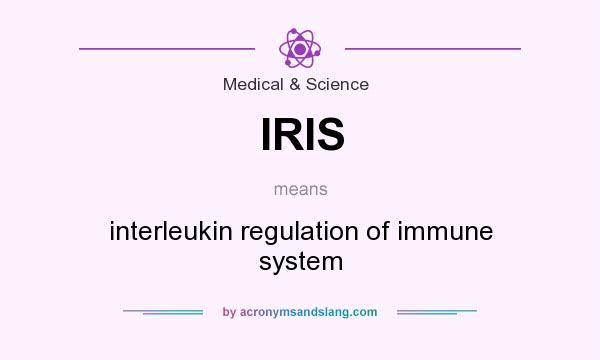 What does IRIS mean? It stands for interleukin regulation of immune system