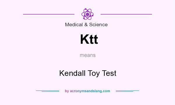 What does Ktt mean? It stands for Kendall Toy Test