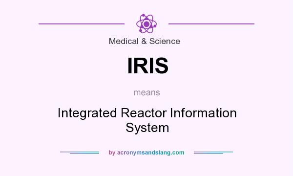 What does IRIS mean? It stands for Integrated Reactor Information System