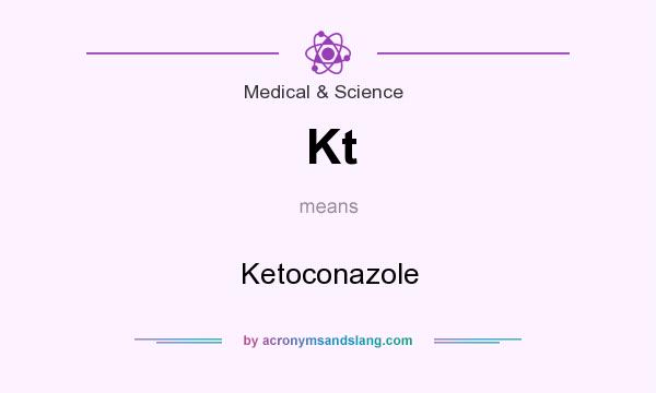 What does Kt mean? It stands for Ketoconazole