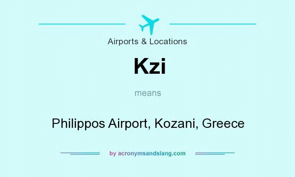 What does Kzi mean? It stands for Philippos Airport, Kozani, Greece