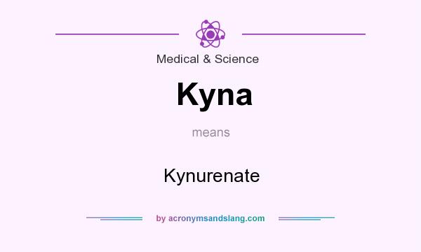 What does Kyna mean? It stands for Kynurenate