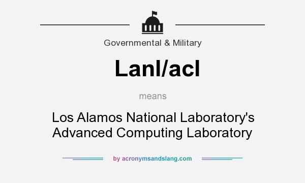 What does Lanl/acl mean? It stands for Los Alamos National Laboratory`s Advanced Computing Laboratory