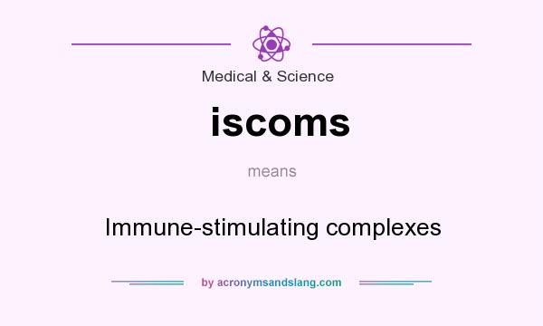 What does iscoms mean? It stands for Immune-stimulating complexes