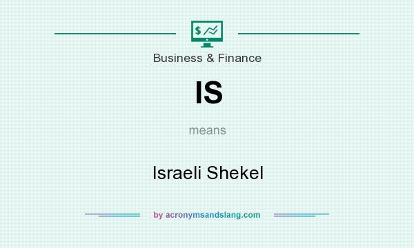What does IS mean? It stands for Israeli Shekel