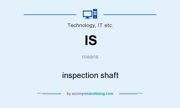 What does IS mean? It stands for inspection shaft