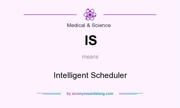 What does IS mean? It stands for Intelligent Scheduler