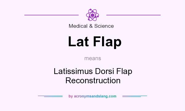 What does Lat Flap mean? It stands for Latissimus Dorsi Flap Reconstruction