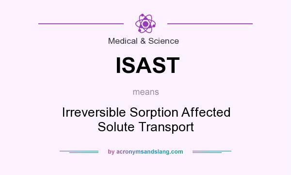 What does ISAST mean? It stands for Irreversible Sorption Affected Solute Transport