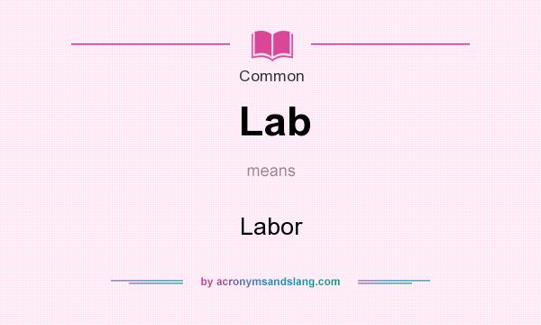 What does Lab mean? It stands for Labor