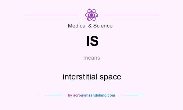 What does IS mean? It stands for interstitial space