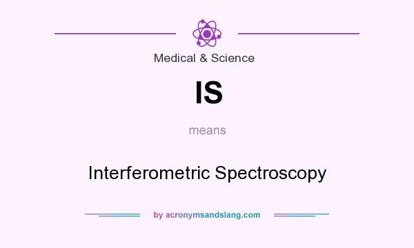 What does IS mean? It stands for Interferometric Spectroscopy