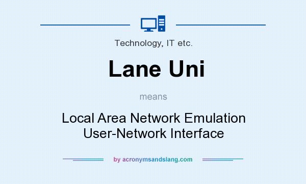 What does Lane Uni mean? It stands for Local Area Network Emulation User-Network Interface