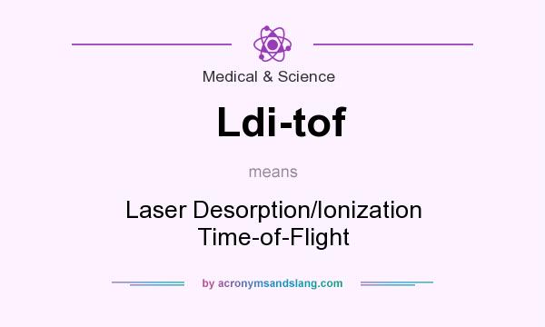 What does Ldi-tof mean? It stands for Laser Desorption/Ionization Time-of-Flight