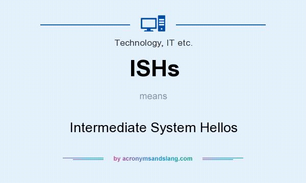 What does ISHs mean? It stands for Intermediate System Hellos