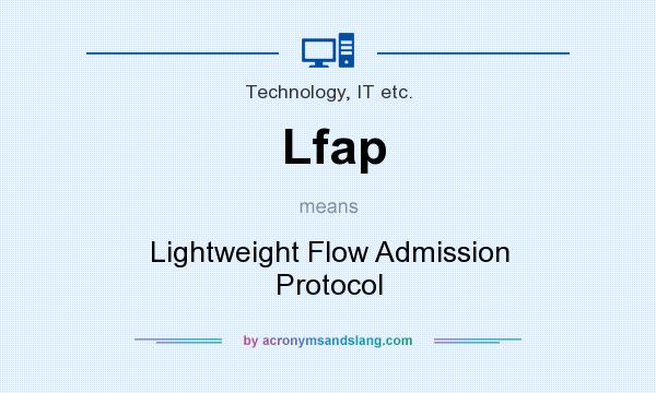 What does Lfap mean? It stands for Lightweight Flow Admission Protocol